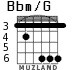 Bbm/G для гитары - вариант 3