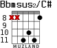 Bbmsus2/C# для гитары - вариант 4