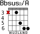 Bbsus2/A для гитары - вариант 2
