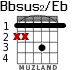 Bbsus2/Eb для гитары - вариант 1