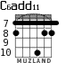 C6add11 для гитары - вариант 5