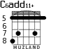 C6add11+ для гитары - вариант 3