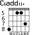 C6add11+ для гитары - вариант 4