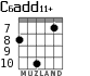 C6add11+ для гитары - вариант 6