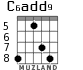 C6add9 для гитары - вариант 5
