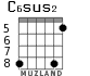 C6sus2 для гитары - вариант 5