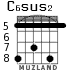 C6sus2 для гитары - вариант 6