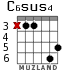 C6sus4 для гитары - вариант 1