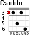 C7add11 для гитары - вариант 3