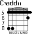 C7add11 для гитары - вариант 4