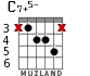 C7+5- для гитары - вариант 3