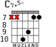 C7+5- для гитары - вариант 5