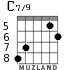 C7/9 для гитары - вариант 5