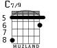 C7/9 для гитары - вариант 6