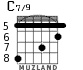 C7/9 для гитары - вариант 7