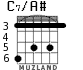 C7/A# для гитары - вариант 3