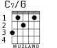 C7/G для гитары - вариант 1