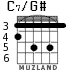 C7/G# для гитары - вариант 1