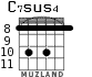 C7sus4 для гитары - вариант 4