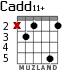 Cadd11+ для гитары - вариант 2