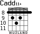Cadd11+ для гитары - вариант 6