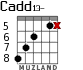 Cadd13- для гитары - вариант 5