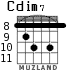 Cdim7 для гитары - вариант 4