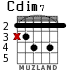 Cdim7 для гитары - вариант 1