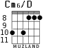 Cm6/D для гитары - вариант 3