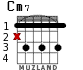 Cm7 для гитары - вариант 3