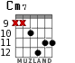 Cm7 для гитары - вариант 6