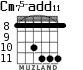 Cm75-add11 для гитары - вариант 2