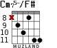 Cm75-/F# для гитары - вариант 4