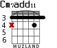 Cm7add11 для гитары - вариант 1
