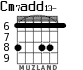 Cm7add13- для гитары - вариант 4