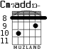 Cm7add13- для гитары - вариант 5