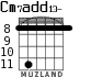 Cm7add13- для гитары - вариант 6
