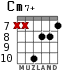 Cm7+ для гитары - вариант 5