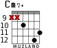Cm7+ для гитары - вариант 7