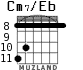 Cm7/Eb для гитары - вариант 4