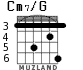 Cm7/G для гитары - вариант 2