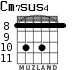 Cm7sus4 для гитары - вариант 4