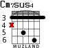 Cm7sus4 для гитары - вариант 1