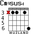 Cm9sus4 для гитары - вариант 4
