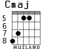 Cmaj для гитары - вариант 5