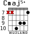 Cmaj5+ для гитары - вариант 6