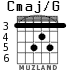 Cmaj/G для гитары - вариант 3