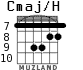 Cmaj/H для гитары - вариант 6