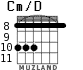 Cm/D для гитары - вариант 4