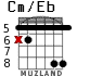 Cm/Eb для гитары - вариант 4